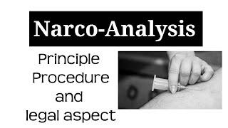 Narco-Analysis | criminal profiling | Forensic science ugc net