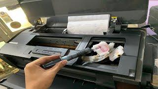 Epson L1300 not printing colors properly printhead cleaning