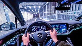 2020 Volkswagen Touareg V8 TDI R-Line (421HP) NIGHT POV DRIVE Onboard (60FPS)