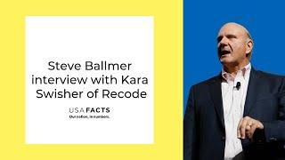 Steve Ballmer Interview with Kara Swisher of Recode