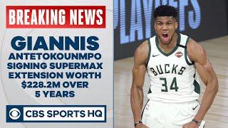 Giannis Antetokounmpo signing historic supermax extension with Bucks | CBS Sports HQ