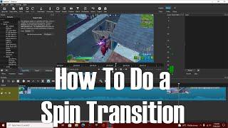 How to Do a SPIN TRANSITION in SHOTCUT | Shotcut Tutorial