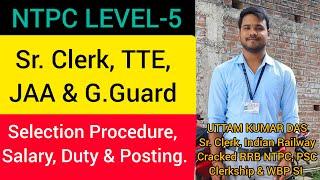 RRB NTPC LEVEL-5 | Age, Qualification, Selection Procedure | Duty, Salary & Posting | #rrbntpc