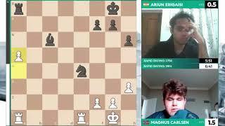 BISHOP VS ROOK!! Magnus Carlsen vs Arjun Erigaisi || Chessable Masters 2025 - G3