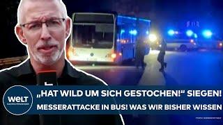 SIEGEN: "Hat wild um sich gestochen!" Messerattacke in Bus - sechs Verletzte! Was wir bisher wissen!