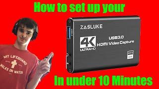 How to set up a Zasluke Capture Card for your Xbox One (PS4) In under 10 minutes!