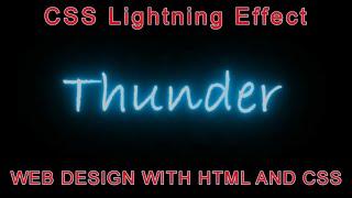 Glowing Text Animation Effects | HTML CSS Animation | CSS Glowing Text |  Web Seekho