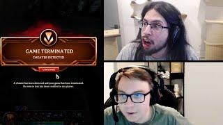 IMAQTPIE'S GAME GETS TERMINATED MID-GAME FOR A CHEATER DETECTED IN HIS GAME | THEBAUSFFS | LOL
