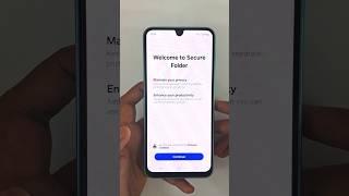 Is secure folder available in samsung galaxy a16 5g #shots #shortvideo