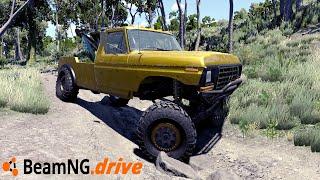 BOOST LAUCHING MY 800HP TOW TRUCK OVER GAINT ROCKS!! - BeamNG.drive MP