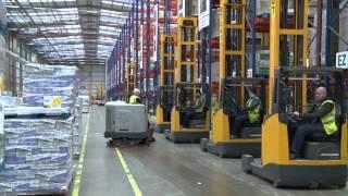 Christmas time-lapse: Tesco Daventry grocery distribution centre