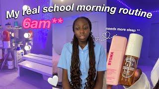 MY REAL 6AM SCHOOL MORNING ROUTINE 2024