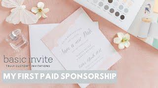 My first ever paid sponsorship || Basic Invite