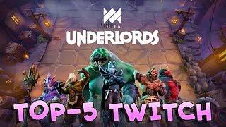 TOP-5 BEST MOMENTS of Dota Underlords on Twitch — Day 1