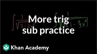 Integrals: Trig Substitution 1