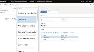 D365 F&O: Product configuration model Part1 Attribute