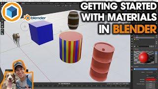 Getting Started WITH MATERIALS in Blender - Blender Beginner Material Tutorial