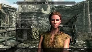 SKYRIM Female Nord Character Creation -SETTINGS BELOW -No mods