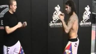 Coach Gibson and Clay Guida - Kick Parry Counter 2 of 3