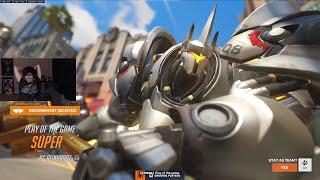 TOP 500 TANK! POTG! SUPER REINHARDT OVERWATCH 2 SEASON 10 GAMEPLAY