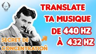 Comment changer la fréquence d'une musique de 440Hz à 432Hz ?