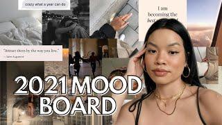 2021 MOODBOARD TUTORIAL! How to make an aesthetic moodboard / wallpaper using Pinterest + Canva