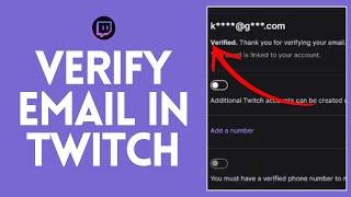 How to Verify Email on Twitch (2024) | Verify Twitch Account