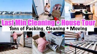 HOUSE TOUR + HUGE PACK & CLEAN WITH ME | MOVING INTO OUR NEW HOME!! EXTREME CLEANING MOTIVATION 2024