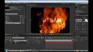 Fire Text Reveal: After Effects Tutorial