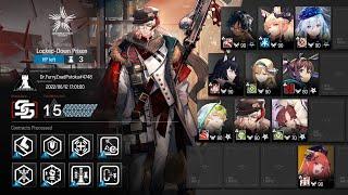 [Arknights] CC#7 Pine Soot - Day 4 Locked-Down Prison [Max Risk - 15] No leaks, Melee only