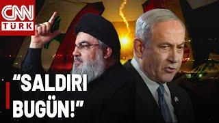 Hizbullah, İsrail'i Gece Boyu Roket Yağmuruna Tuttu! Saldırı An Meselesi...