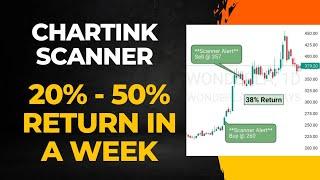 High Momentum Chartink Scanner | Weekly 20-50% Return | #stockmarket #chartinkscanner