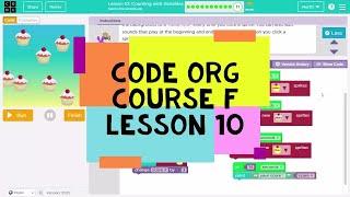 Code.org Course F Lesson 10 Counting with Variables - Code Org Express Course Lesson 24