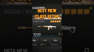 new BEST MCW CLASS SETUP in MW3!