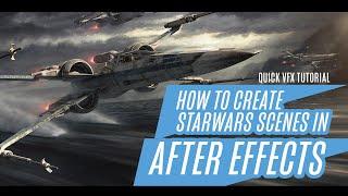 Quick VFX tutorial // How to create STAR WARS scenes in After effects with Element 3D