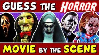 Guess The "HORROR MOVIE BY THE SCENE" QUIZ!  (PART 2)| CHALLENGE/ TRIVIA