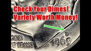 INCREDIBLE 1969 Roosevelt Dime Variety Worth Money! - Check Your Pocket Change & Mint Sets!