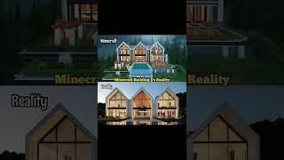 Minecraft Building VS Reality #Minecraft #Shorts