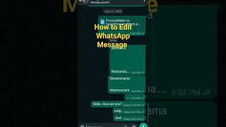 How to Edit WhatsApp Messages || Edit WhatsApp Message after Send 2024