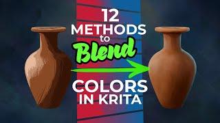 How to blend or mix colors in Krita | 12 different methods