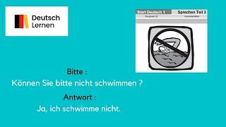 Goethe Zertifikat A1 Start Deutsch 1 Sprechen Teil 3 Übungssatz 2