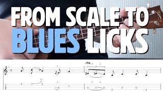 How to Turn a Scale Into Super Blues Licks - Ukulele Tutorial