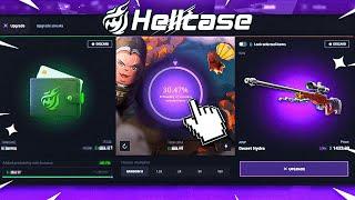 WE WON AMAZING SKINS IN UPGRADE MODE ! HELLCASE 2024 ! HELLCASE PROMO CODE 2024 ! HELLCASE 2024 !