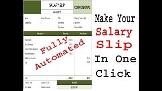 How to make salary slip | Salary Slip preparation | How to generate pay slip  | How to make pay slip