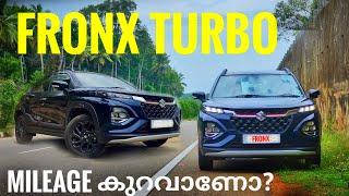 Fronx Turbo Automatic മൈലേജ് കുറവാണോ എടുക്കും മുന്നേ കാണുക || Real World Mileage Test || #nexa