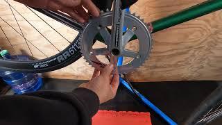 New Mighty Competition ChainRing Install on Sugino 75 Direct Drive - Fixed Gear cycling