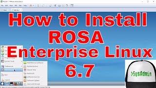 How to Install ROSA Enterprise Linux Server 6.7 + Review + VMware Tools on VMware Workstation [HD]