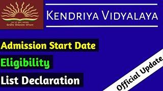 Kendriya Vidyalaya Admission 2021 | Notification Out | Eligibility