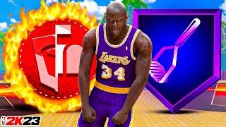 PRIME SHAQ O’NEAL BUILD + HOF MASHER is OVERPOWERED in NBA 2K23