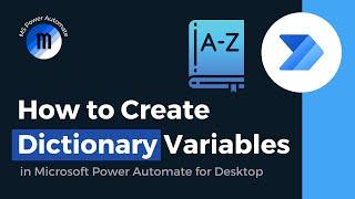 How to create dictionary variables - Microsoft Power Automate Tutorial